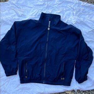 VTG 80s Navy Blue Zip-Up Windbreaker Jacket